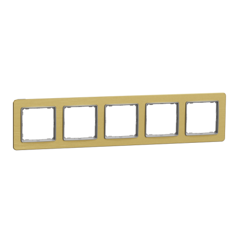 Рамка 5 постов, матовое золото, Sedna Design SDD371805
