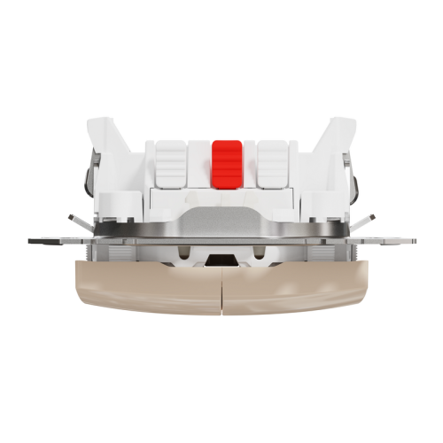 Выключатель с подсветкой 2 клавишный, бежевый, Sedna Design SDD112105L