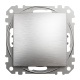 Выключатель 1 клавишный, матовый алюминий, Sedna Design SDD170101
