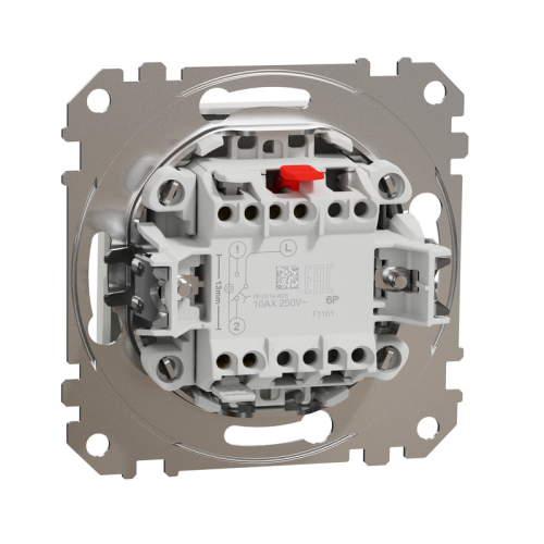 Кнопка 1 клавишная, белый, Sedna Design SDD111111