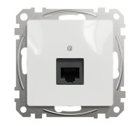 Компьютерная розетка RJ45 кат. 5е UTP, белый, Sedna Design