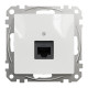 Компьютерная розетка RJ45 кат. 5е UTP, белый, Sedna Design SDD111451