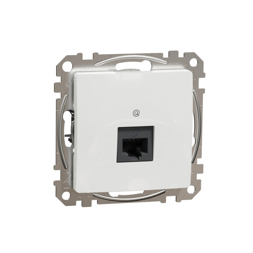 Компьютерная розетка RJ45 кат. 5е UTP, белый, Sedna Design SDD111451