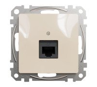 Компьютерная розетка RJ45 кат. 5е UTP, бежевый, Sedna Design