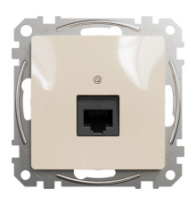 Компьютерная розетка RJ45 кат. 5е UTP, бежевый, Sedna Design