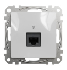 Компьютерная розетка RJ45 кат. 5е UTP, алюминий, Sedna Design