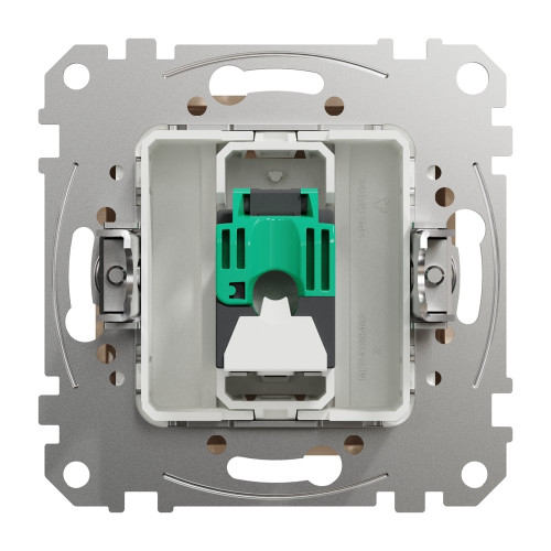 Компьютерная розетка RJ45 кат. 5е UTP, черный, Sedna Design SDD114451