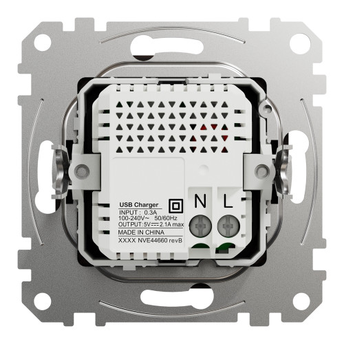 Розетка USB тип A+A, венге, Sedna Design SDD181401