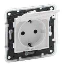 Розетка электрическая с крышкой IP44, белый, Niloe Step Legrand