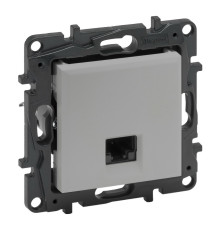 Розетка компьютерная RJ45 CAT6 FTP, алюминий, Niloe Step Legrand