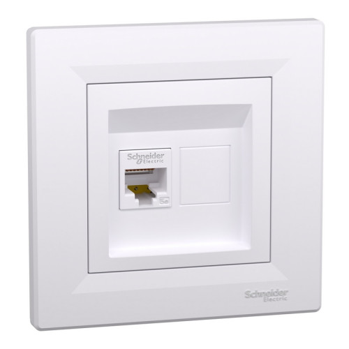 Розетка компьютерная RJ45, белый, EPH4300121 Schneider Asfora