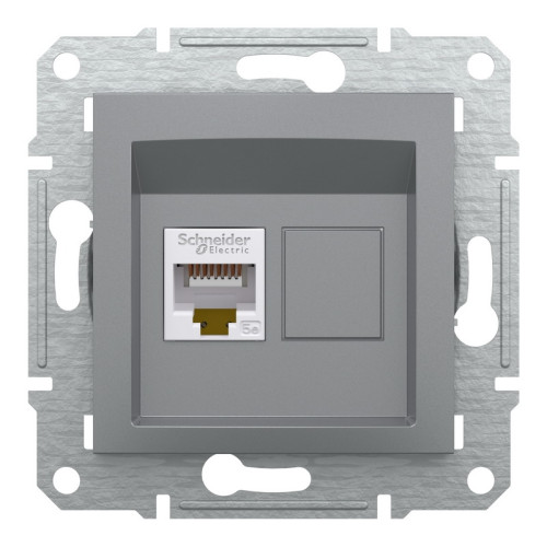 Розетка комп'ютерна RJ45, сталь, EPH4300162 Asfora Schneider