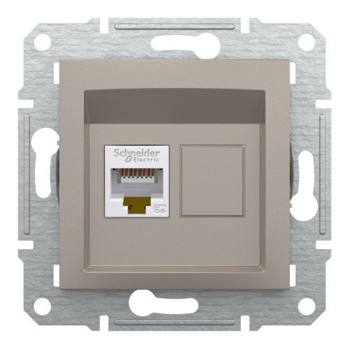 Розетка комп'ютерна RJ45, бронза, EPH4300169 Asfora Schneider