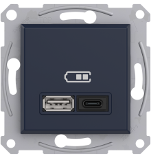 USB розетка тип А+С, антрацит, EPH2700371 Schneider Electric Asfora