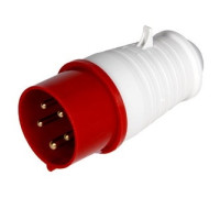 Силовая вилка 16А, 380В, 5 полюсов, переносная, e.plug.pro.5.16