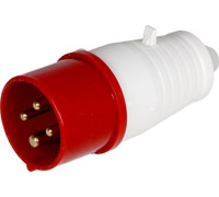 Силовая вилка 16А, 380В, 4 полюса, переносная, e.plug.pro.4.16