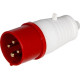 Силовая вилка 16А, 380В, 4 полюса, переносная, e.plug.pro.4.16