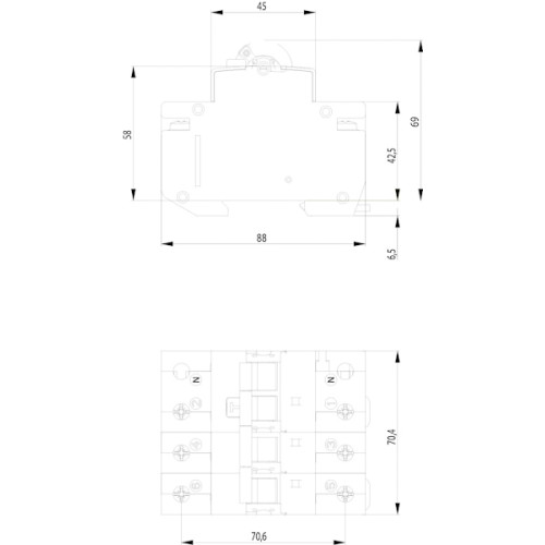Дифференциальный автомат 32А, 30 мА, тип C, Eti 2174027