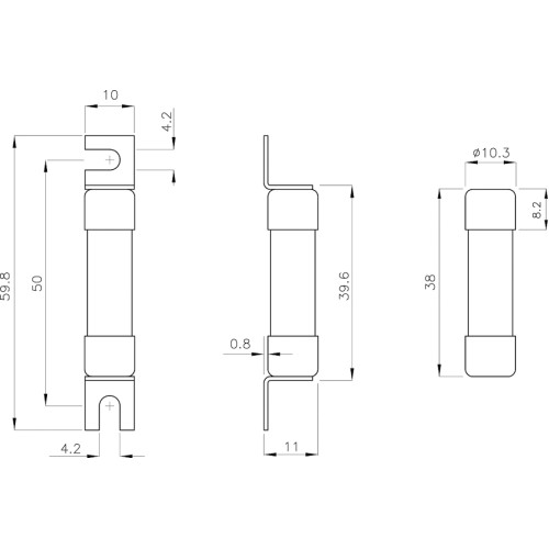 Предохранитель 13А gPV 10x38, ETI 2625078