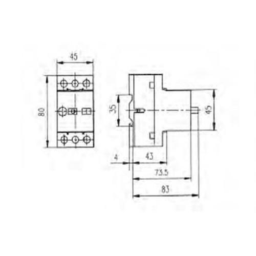 Автомат защиты двигателя 6,3А, MS25-6,3 ETI 4600090