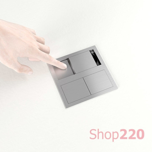 Врезная розетка в стол 220В + USB, белый, Versahit ASA 060.15F.00015