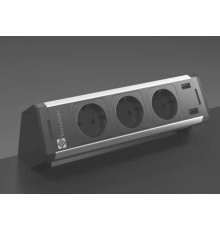 Накладной блок розеток 3х220В + 2xUSB, Versadesk ASA 060.23F.00131