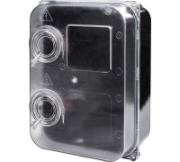 Щит для 3ф. счетчика навесной + 8 модулей, прозрачный, e.mbox.stand.plastic.n.f3 Enext
