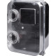 Щит для 3ф. счетчика навесной + 8 модулей, прозрачный, e.mbox.stand.plastic.n.f3 Enext