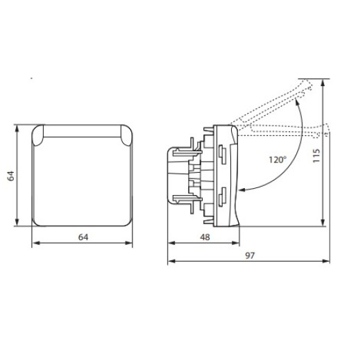 Розетка влагозащищенная IP55 (для улицы), белый, 69639 Legrand