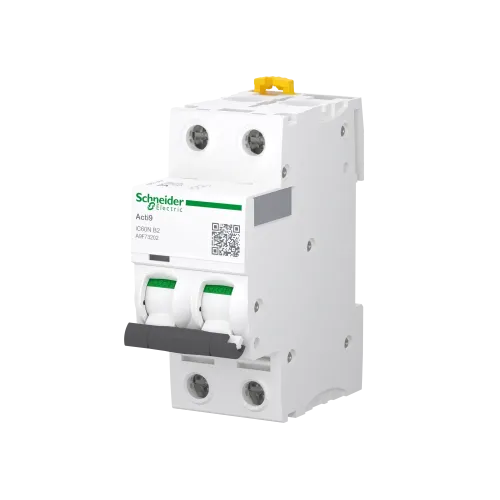 Автоматический выключатель 2А, 2 полюса, кривая B, IC60N Acti9 Schneider Electric A9F73202