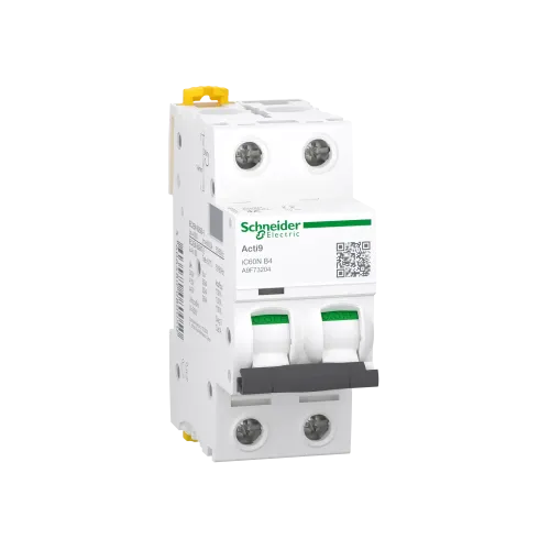 Автоматический выключатель 4А, 2 полюса, кривая B, IC60N Acti9 Schneider Electric A9F73204