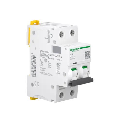 Автоматический выключатель 4А, 2 полюса, кривая B, IC60N Acti9 Schneider Electric A9F73204