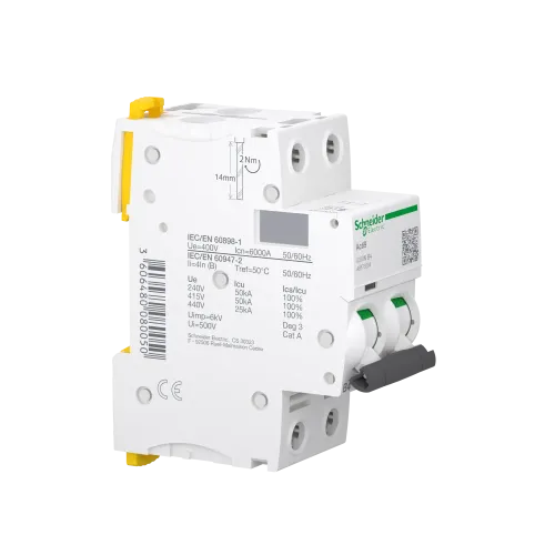 Автоматический выключатель 4А, 2 полюса, кривая B, IC60N Acti9 Schneider Electric A9F73204