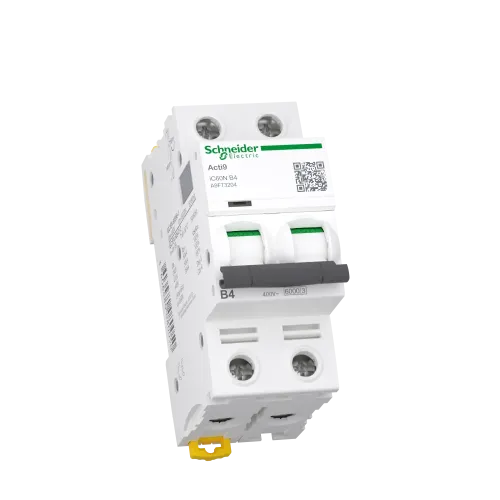 Автоматический выключатель 4А, 2 полюса, кривая B, IC60N Acti9 Schneider Electric A9F73204