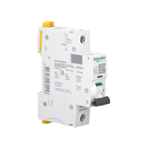 Автоматический выключатель 4А, 1 полюс, кривая C, IC60N Acti9 Schneider Electric A9F74104