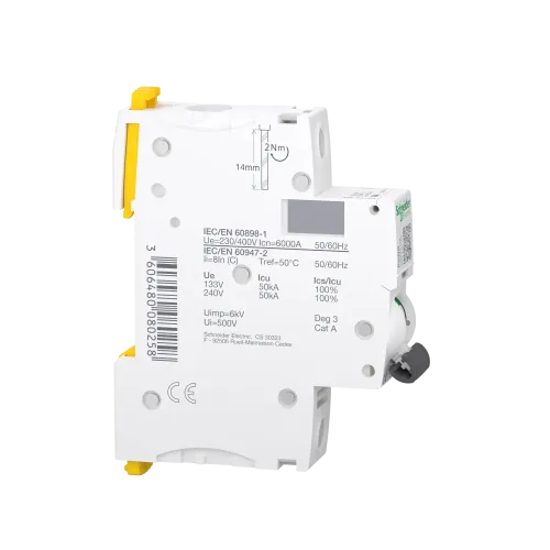 Автоматический выключатель 4А, 1 полюс, кривая C, IC60N Acti9 Schneider Electric A9F74104