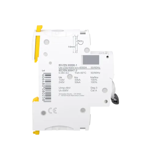 Автоматический выключатель 4А, 1 полюс, кривая C, IC60N Acti9 Schneider Electric A9F74104