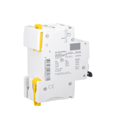 Автоматический выключатель 2А, 2 полюса, кривая C, IC60N Acti9 Schneider Electric A9F74202