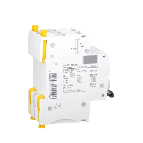 Автоматический выключатель 4А, 3 полюса, кривая C, IC60N Acti9 Schneider Electric A9F74304