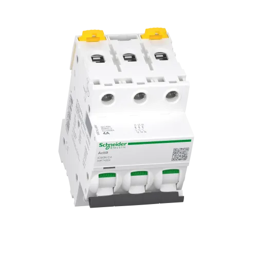 Автоматический выключатель 4А, 3 полюса, кривая C, IC60N Acti9 Schneider Electric A9F74304