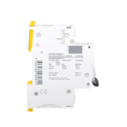 Автоматический выключатель 10А, 1 полюс, кривая D, IC60N Acti9 Schneider Electric A9F75110