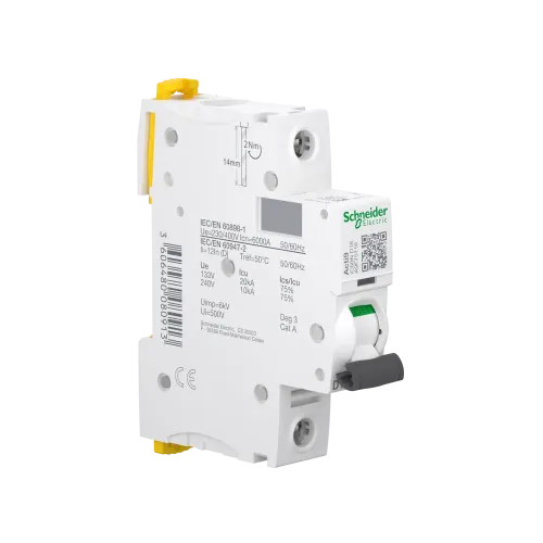 Автоматический выключатель 16А, 1 полюс, кривая D, IC60N Acti9 Schneider Electric A9F75116