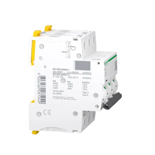 Автоматический выключатель 32А, 3 полюса, кривая D, IC60N Acti9 Schneider Electric A9F75332