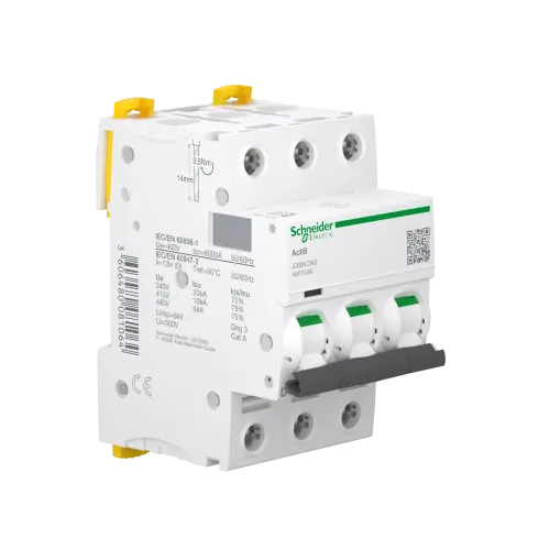 Автоматический выключатель 40А, 3 полюса, кривая D, IC60N Acti9 Schneider Electric A9F75340