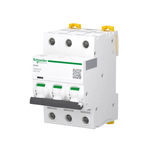 Автоматический выключатель 40А, 3 полюса, кривая D, IC60N Acti9 Schneider Electric A9F75340