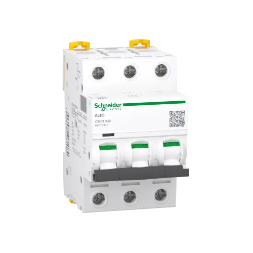 Автоматический выключатель 40А, 3 полюса, кривая D, IC60N Acti9 Schneider Electric A9F75340