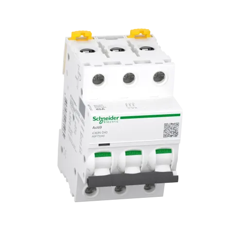 Автоматический выключатель 40А, 3 полюса, кривая D, IC60N Acti9 Schneider Electric A9F75340