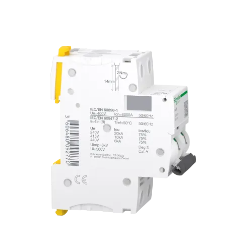 Автоматический выключатель 10А, 2 полюса, кривая B, IC60N Acti9 Schneider Electric A9F78210