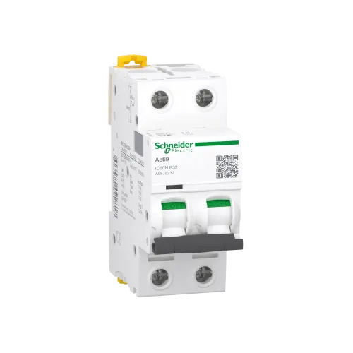 Автоматический выключатель 32А, 2 полюса, кривая B, IC60N Acti9 Schneider Electric A9F78232