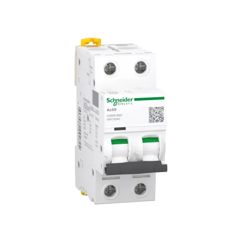 Автоматический выключатель 40А, 2 полюса, кривая B, IC60N Acti9 Schneider Electric A9F78240